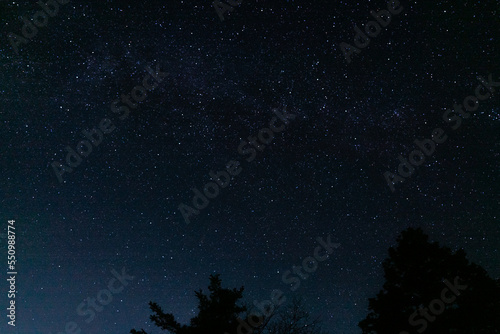 Starry sky taken from the parking lot of Odaigahara in Nara, Japan