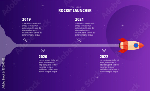 Smart Step Timeline Infographic Suitable For Marketing Presentation, Booster Business Promote, Motivation Steps
