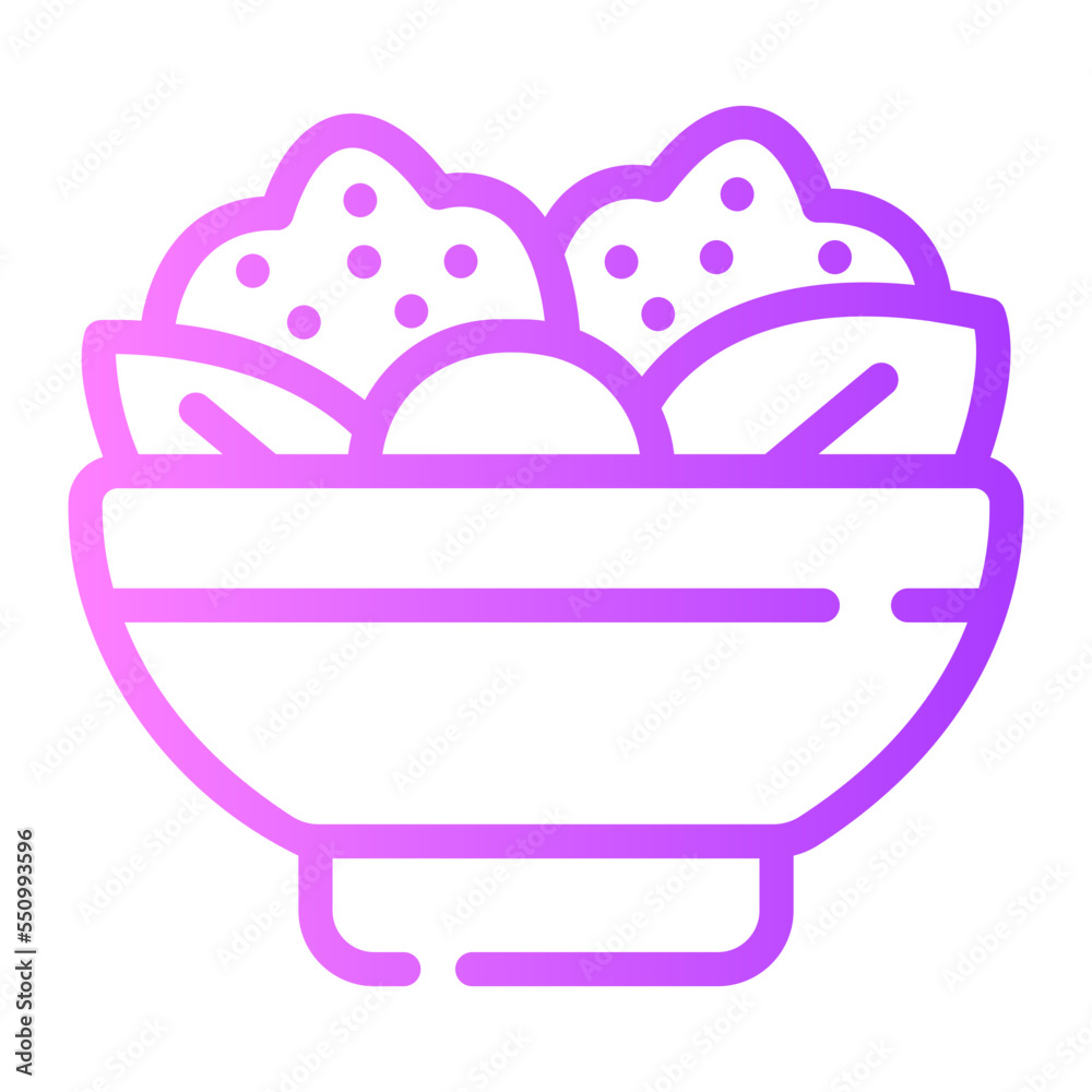 Fototapeta premium food gradient icon