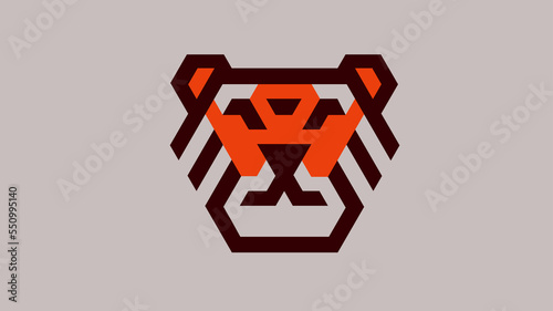Tiger Shape logo design for your business