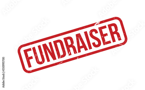 Fundraiser Rubber Stamp Seal Vector