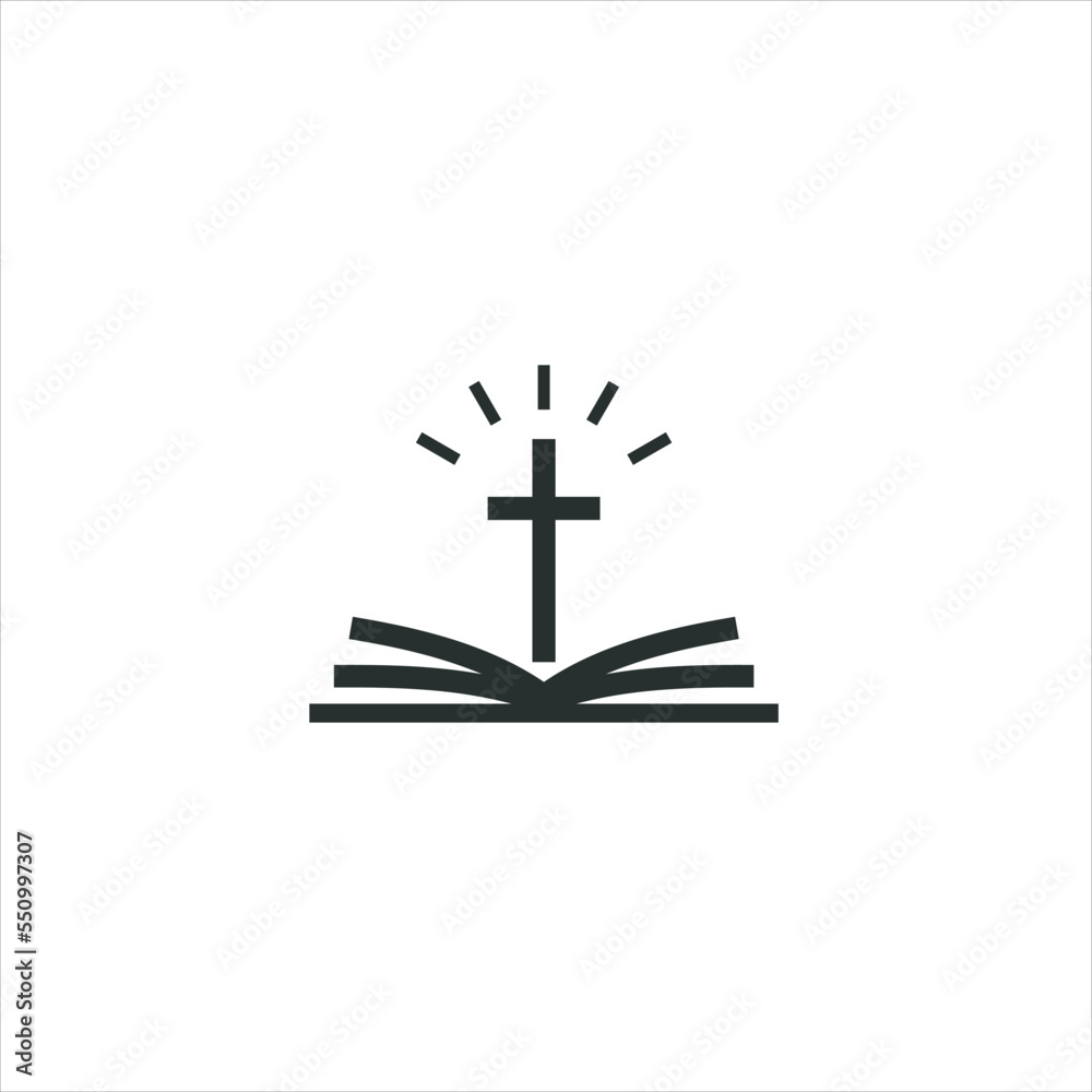 Church vector Logo design with Line art Drawing style Church vector Logo design with Line art Drawing style