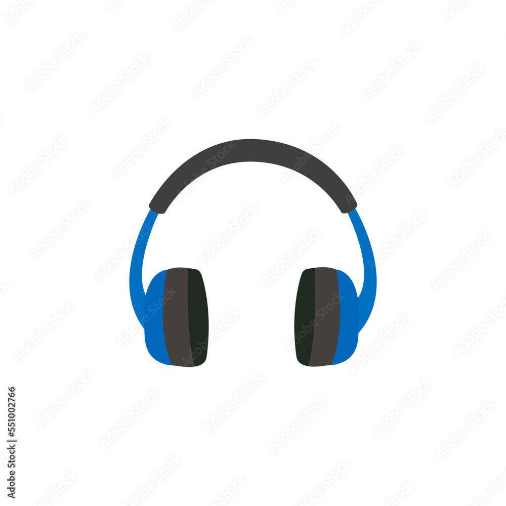 Headphone icon in flat style. Headphone icons isolated on white background. Perfect for coloring book, textiles, icon, web, painting, books, t-shirt print Headphone icon in flat style. Headphone icons isolated on white background. Perfect for coloring book, textiles, icon, web, painting, books, t-shirt print