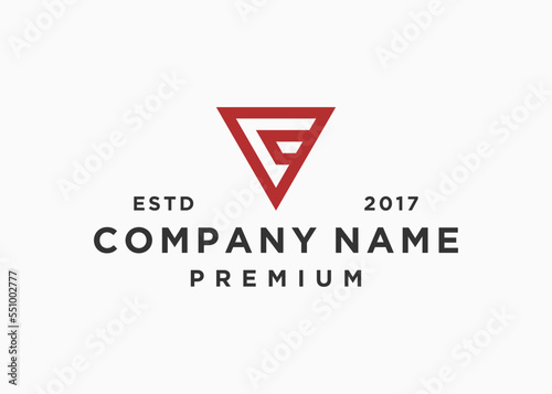 initial letter vc or cv logo design vector illustration template