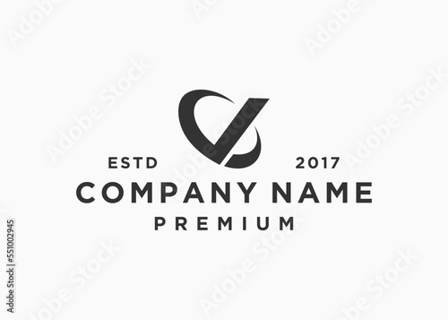 initial letter vc or cv logo design vector illustration template