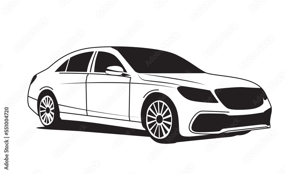 car silhouette illustration 