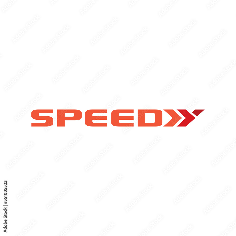 Speedy logo deisn red color 