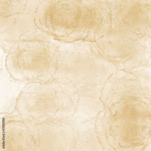 Background in ocher color with raised circles. Transparent background. Irregular textured circles. Picture for stylish fabrics, wallpaper, design