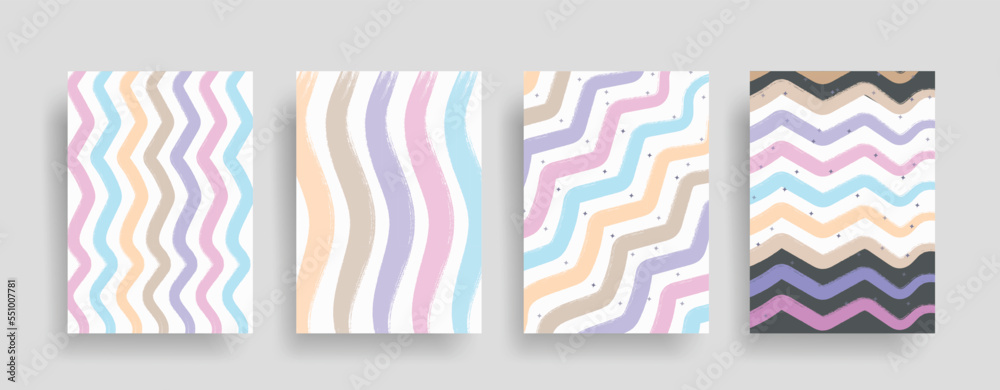 Abstract background or pattern design templates with colorful waves great for posters, flyers, print 