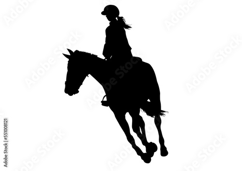 transparency image Graphics design silhouette horse racing woman for race illustration photo