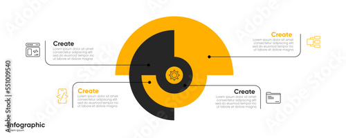 Modern infographic template design, business infographics