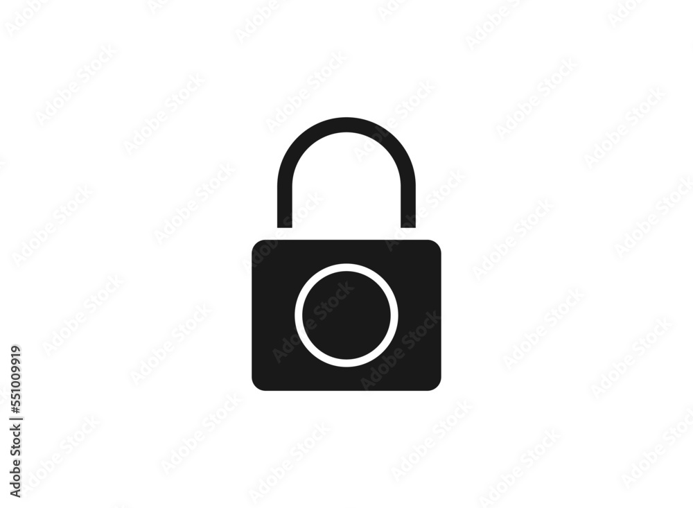 Lock simple icon vector illustration. eps 10. Lock simple icon vector illustration. eps 10.