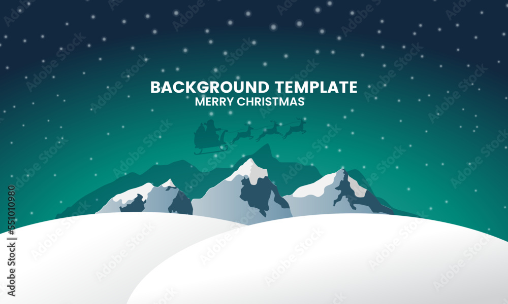 Merry Christmas Promotion Poster or bannerfor Retail, Shopping. Design Template
