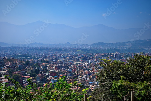 Panoramic view of the Kathmandu in Nepal
