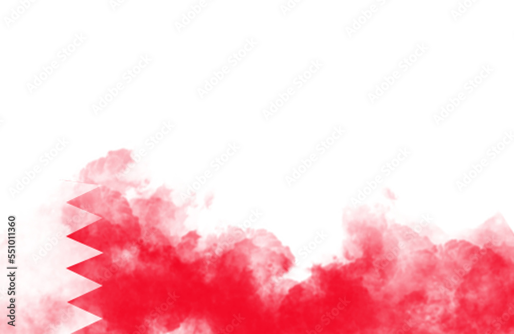 Bahrain smoky national flag effect
