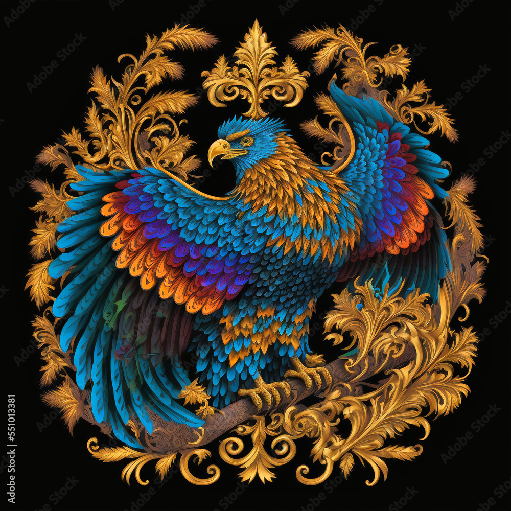 Obraz premium Prachtvoller Adler, made by AI, künstliche Intelligenz, AI Art