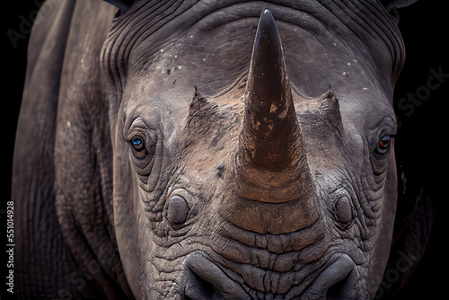 rhino close up