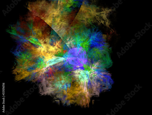 Imaginatory fractal abstract background Image