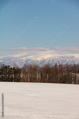雪山と青空 
