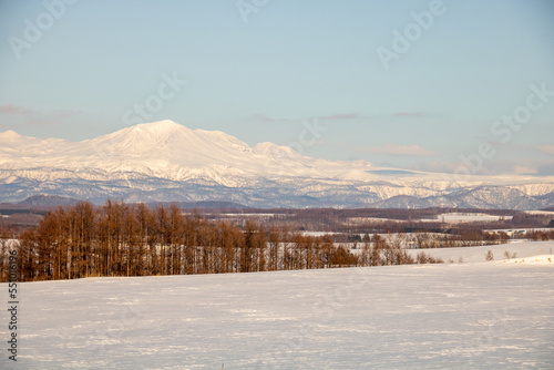 雪山と青空
