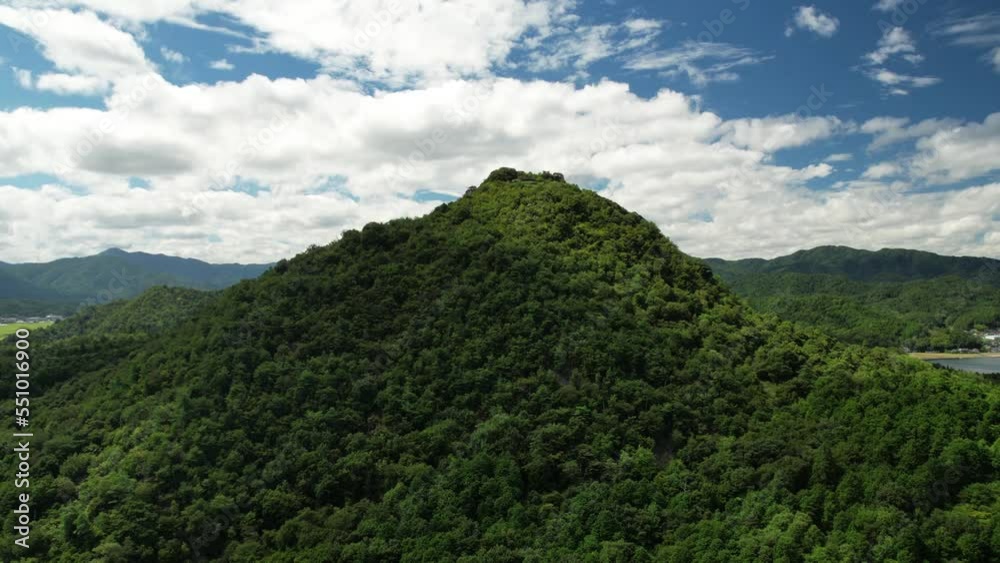 山陰海岸国立公園かぶと山 ドローンタイムラプス撮影 山陰海岸国立公園かぶと山 ドローンタイムラプス撮影