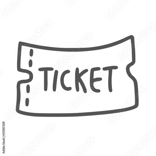 Travel Set outline Ticket