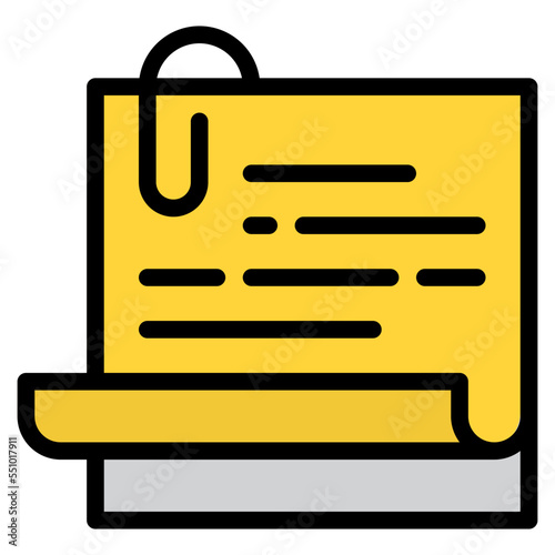 clip paper tool attach note icon