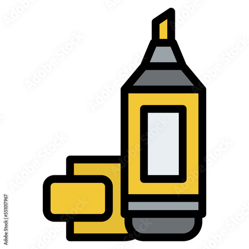 marker highlighter pen color icon