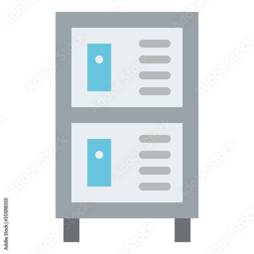 locker office storage keeping icon