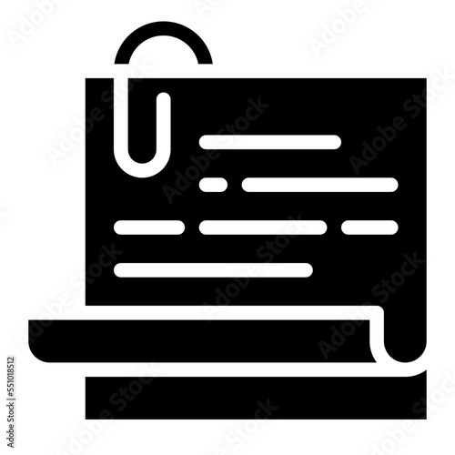 clip paper tool attach note icon
