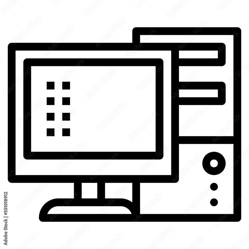 computer digital online working icon
