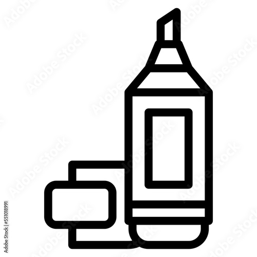 marker highlighter pen color icon