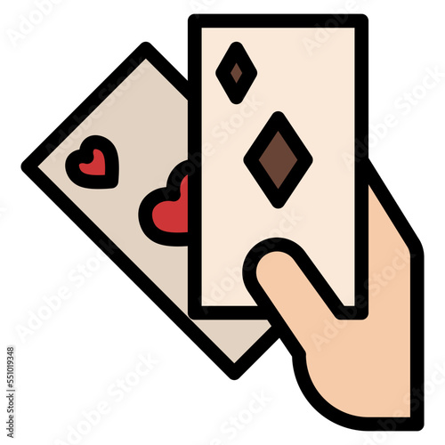 play cards game hobby icon