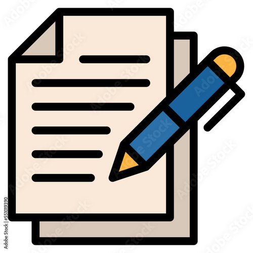 writing pen story hobby icon