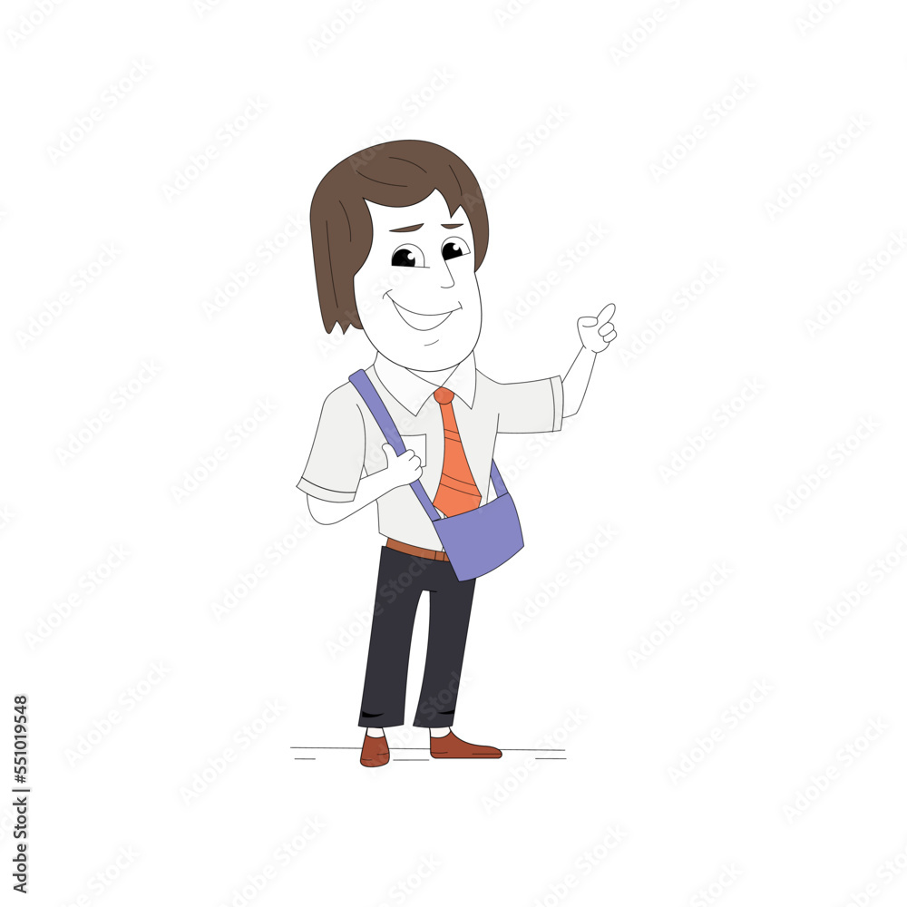 Corporate man character with bag. Business man character with bags vector isolated on a white background. Corporate man character with bag. Business man character with bags vector isolated on a white background.