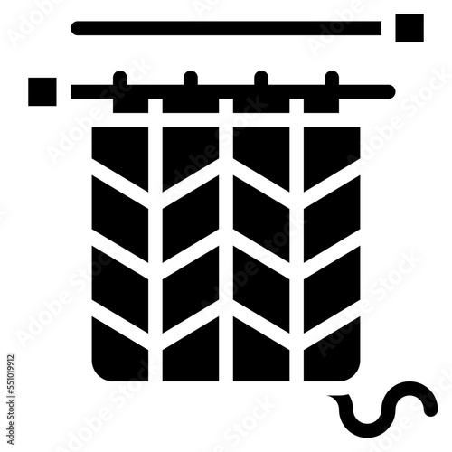 crafts knitting yarn hobby icon