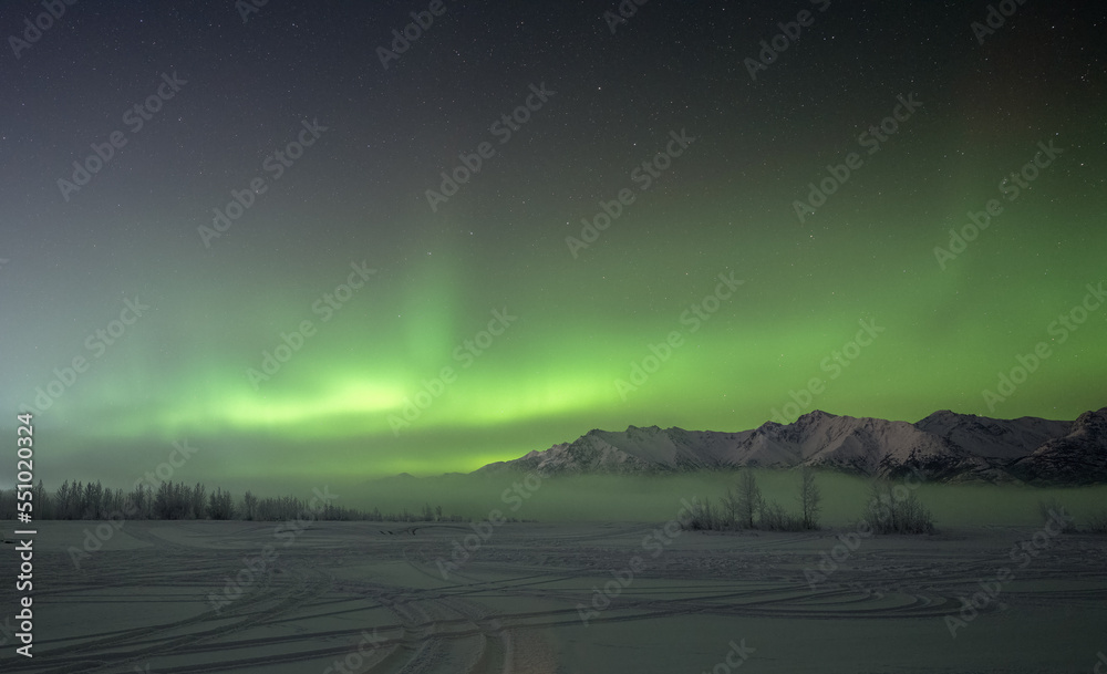 River Fog and auroras