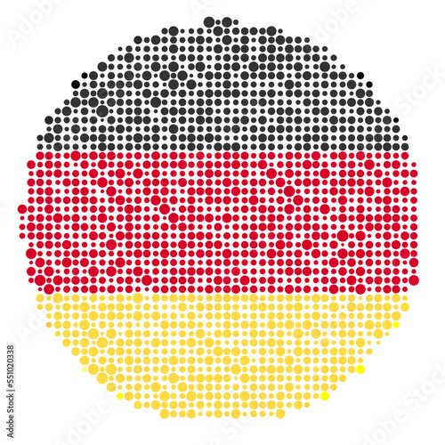 Germany Silhouette Pixelated pattern map illustration