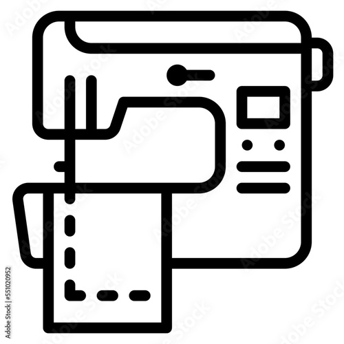sewing machine craft hobby icon