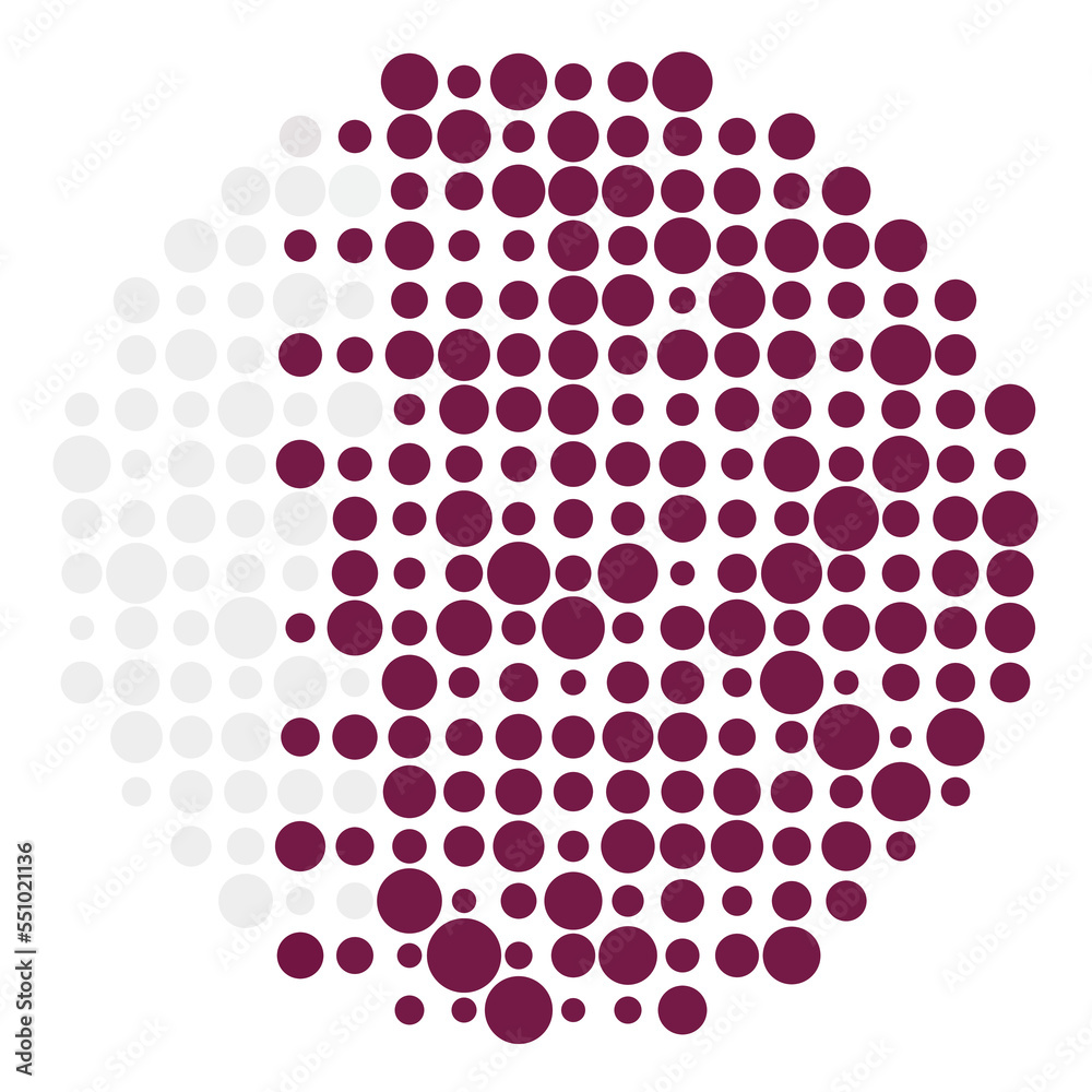 Fototapeta premium Qatar Silhouette Pixelated pattern map illustration