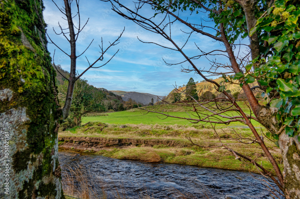 Wicklow mountains in the distances. Wicklow mountains in the distances.