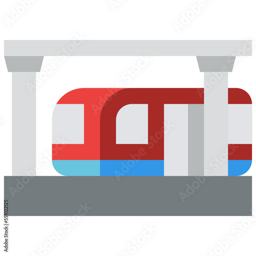 subway vehicle transport transportation icon
