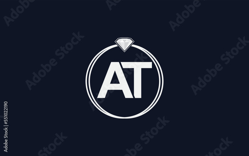 Diamond jewellery logo and diamond logotype circle jewelry icon design vector