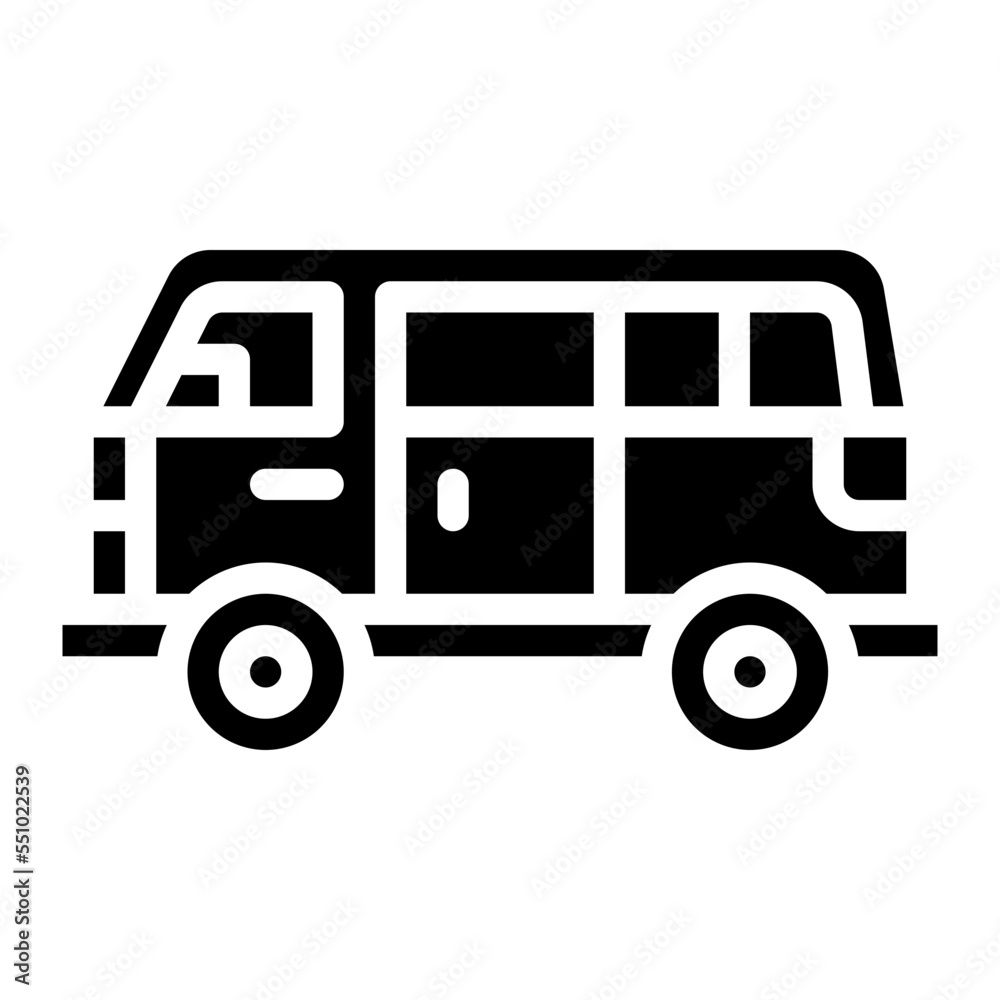 van vehicle transport transportation icon