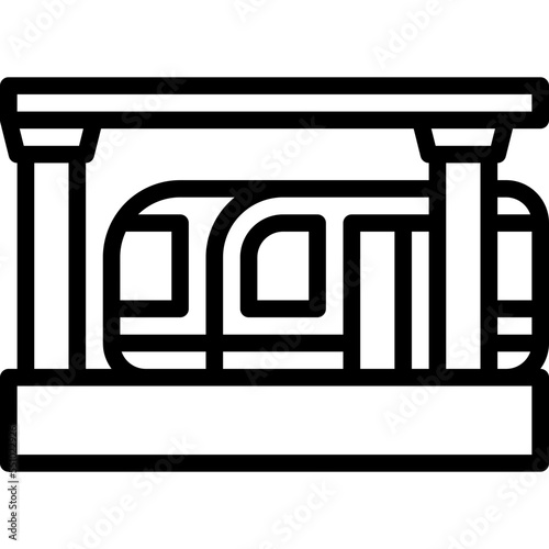 subway vehicle transport transportation icon