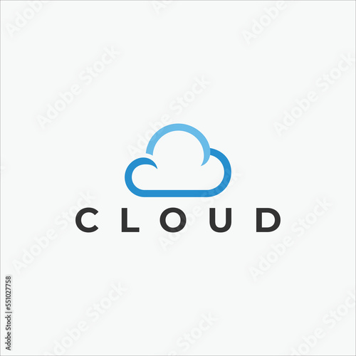 cloud logo template vector symbol 