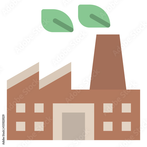 eco factory clean ecology icon