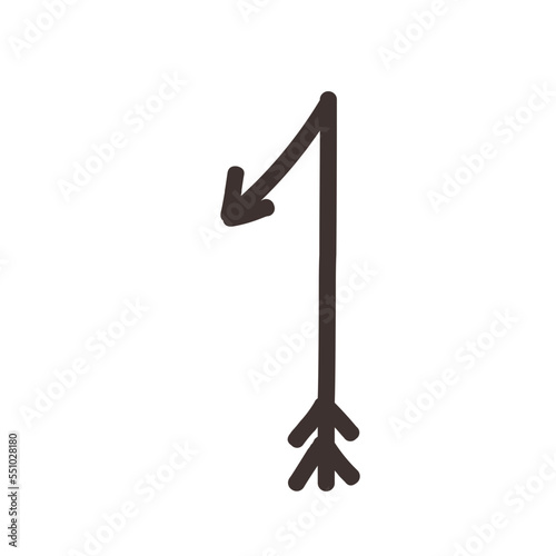 Arrow direction alphabet 1 numeric letters