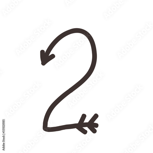 Arrow direction alphabet 2 numeric letters