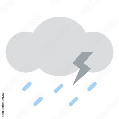 rain weather nature ecology icon